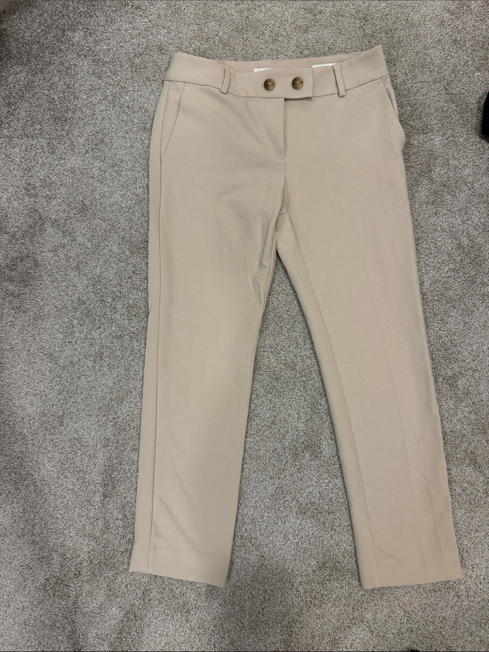 LOFT Light Beige Slim Pants